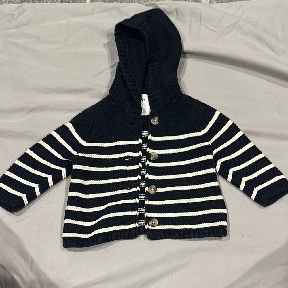 Old Navy Dark Blue Knit Cardigan